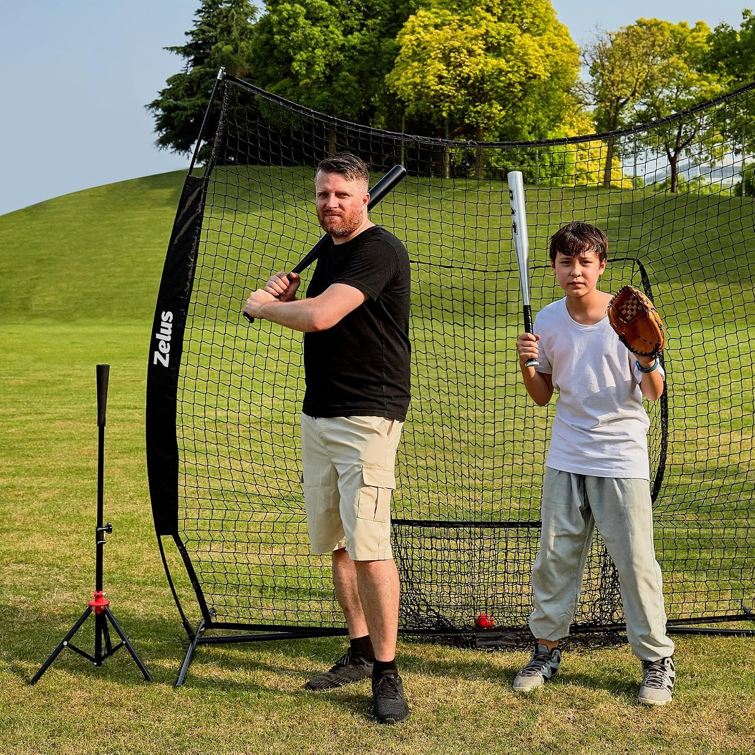 image:image77 Baseball Net with Tee Kit Portable Baseball Net for Hitting and Pitching Softball Net with Tee Carry Bag amp Weighted Baseball