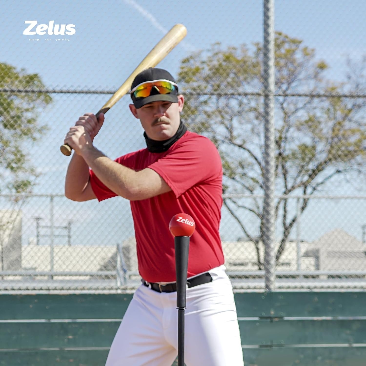 image:imageZELUS 7x7ft Baseball Net Baseball Softball Practice Net with Tee Baseballs and Carry Bag for Batting Hitting and PitchingNet and teeBlack