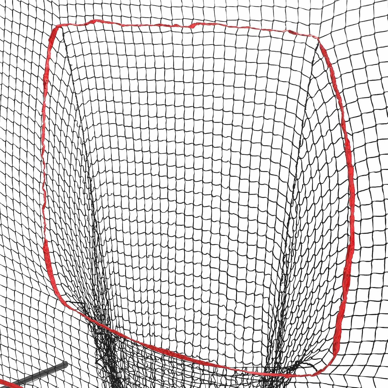 image:imageZELUS Baseball Net 7 ft x7 ft Softball Hitting amp Pitching with Carry Bag Ground Stakes Portable Backstop amp Bow Frame Training Equipment for All AgesRED