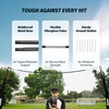 12x9ft / 16x10ft Barricade Backstop Net, Ball Sports Barrier, Practice Net for Baseball, Softball, Lacrosse, Soccer, Basketball and More(12×9 ft – Black)