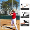 12x9ft / 16x10ft Barricade Backstop Net, Ball Sports Barrier, Practice Net for Baseball, Softball, Lacrosse, Soccer, Basketball and More(12×9 ft – Black)