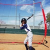 12x9ft / 16x10ft Barricade Backstop Net, Ball Sports Barrier, Practice Net for Baseball, Softball, Lacrosse, Soccer, Basketball and More(12×9 ft – Red)