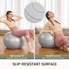 ZELUS 23in. Balance Ball with 55cm Yoga Ball, Resist Bands & Foot Pump | 660lbs half ball balance trainer non-slip exercise ball for core strength, stability & balance, full-body home gym(Matcha green)