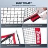 ZELUS 7×7 ft Baseball Hitting and Pitching Net with Batting Tee, 2 Strike Zone Large Ball Collection System, Portable Softball Net with Carry Bag for All Skill Levels