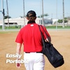 ZELUS 7x7ft Baseball Net, Baseball Softball Practice Net with Tee, Baseballs and Carry Bag for Batting Hitting and Pitching(Net and tee-Black)