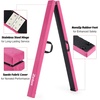 ZELUS 8′ Folding Gymnastics Balance Beam, Floor Balance Beam w/Carry Handles Anti-Slip Base for Kids, Beginners & Professional Gymnasts(Pink)