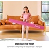 ZELUS 8′ Folding Gymnastics Balance Beam, Floor Balance Beam w/Carry Handles Anti-Slip Base for Kids, Beginners & Professional Gymnasts(Pink)