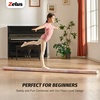 ZELUS 8′ Folding Gymnastics Balance Beam, Floor Balance Beam w/Carry Handles Anti-Slip Base for Kids, Beginners & Professional Gymnasts(PinkPurple)