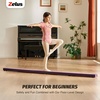 ZELUS 8′ Folding Gymnastics Balance Beam, Floor Balance Beam w/Carry Handles Anti-Slip Base for Kids, Beginners & Professional Gymnasts(Purple)