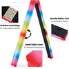 ZELUS 8′ Folding Gymnastics Balance Beam, Floor Balance Beam w/Carry Handles Anti-Slip Base for Kids, Beginners & Professional Gymnasts(Rainbow)
