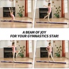 ZELUS 8′ Folding Gymnastics Balance Beam, Floor Balance Beam w/Carry Handles Anti-Slip Base for Kids, Beginners & Professional Gymnasts(Star)