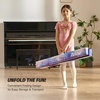 ZELUS 8′ Folding Gymnastics Balance Beam, Floor Balance Beam w/Carry Handles Anti-Slip Base for Kids, Beginners & Professional Gymnasts(Star)