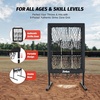 ZELUS 9-Hole Pitching Net Plus, Baseball Net with Authentic Strike Zone for Outdoor & Indoor Use, Height Adjustable Baseball Training Net for Batting Pitching Hitting, Clearance Softball Aid Equipment
