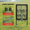 ZELUS 9-Hole Pitching Net Plus, Baseball Net with Authentic Strike Zone for Outdoor & Indoor Use, Height Adjustable Baseball Training Net for Batting Pitching Hitting, Clearance Softball Aid Equipment