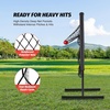 ZELUS 9-Hole Pitching Net Plus, Baseball Net with Authentic Strike Zone for Outdoor & Indoor Use, Height Adjustable Baseball Training Net for Batting Pitching Hitting, Clearance Softball Aid Equipment