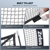 ZELUS Baseball Net 7 ft x7 ft, Softball Hitting & Pitching with Carry Bag, Ground Stakes, Portable Backstop & Bow Frame, Training Equipment for All Ages(Black-1)