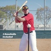 ZELUS Baseball Net Kit with Baseball Tee and Sock Net, 7x7ft Softball Baseball Training Equipment for Hitting and Batting Practice, Portable Indoor Outdoor Pitching Net