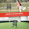 ZELUS Baseball Net with Target Pockets, Pitching Net with Strike Zone, Portable Pitcher Trainer Net, Height Adjustable Softball Baseball Training Equipment for Hitting and Pitching