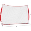 ZELUS Collapsible Barricade Backstop Net 12×9 ft, Net for Lacrosse, Baseball, Basketball, Soccer, Field Hockey and Softball Practice Barrier, Portable Hitting Net for Backyard, Park, with Carry Bag