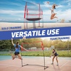 ZELUS Volleyball Training Equipment, Volleyball Practice Net Station with Adjustable Height & Ball Return