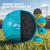 ZELUS Weighted Baseball Set with Seams for Hitting Pitching | Plyometric Baseballs with Carry Bag, Variable Weighted Balls for All Skill Levels(Foundation Training(6 Pack))
