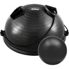 ZELUS 23in. Balance Ball with 55cm Yoga Ball, Resist Bands & Foot Pump | 660lbs half ball balance trainer non-slip exercise ball for core strength, stability & balance, full-body home gym(Black)