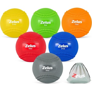 ZELUS Weighted Baseball Set with Seams for Hitting Pitching | Plyometric Baseballs with Carry Bag, Variable Weighted Balls for All Skill Levels(Advanced Training(6 Pack))