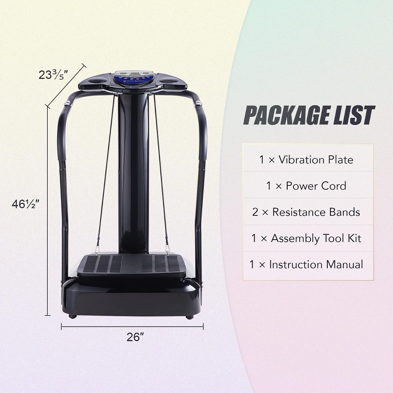 image:image2000W Whole Body Vibration Platform Exercise Machine with MP3 Player 180 Speed Levels Platform