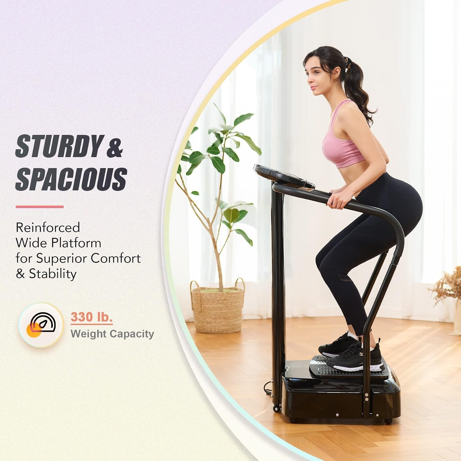 image:image2000W Whole Body Vibration Platform Exercise Machine with MP3 Player 180 Speed Levels Platform