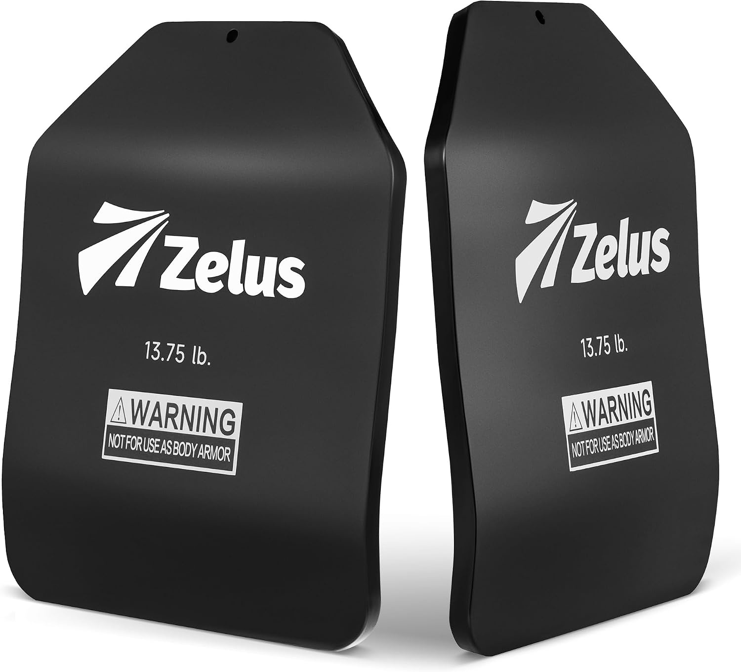 image:imageZELUS Curved Weighted Vest Plates for Workout 5758751375LB Pairs Steel Weight Plates for Tactical Weight Vest Ergonomic Training Plates for Running CrossFit amp Strength TrainingBlack1375LB