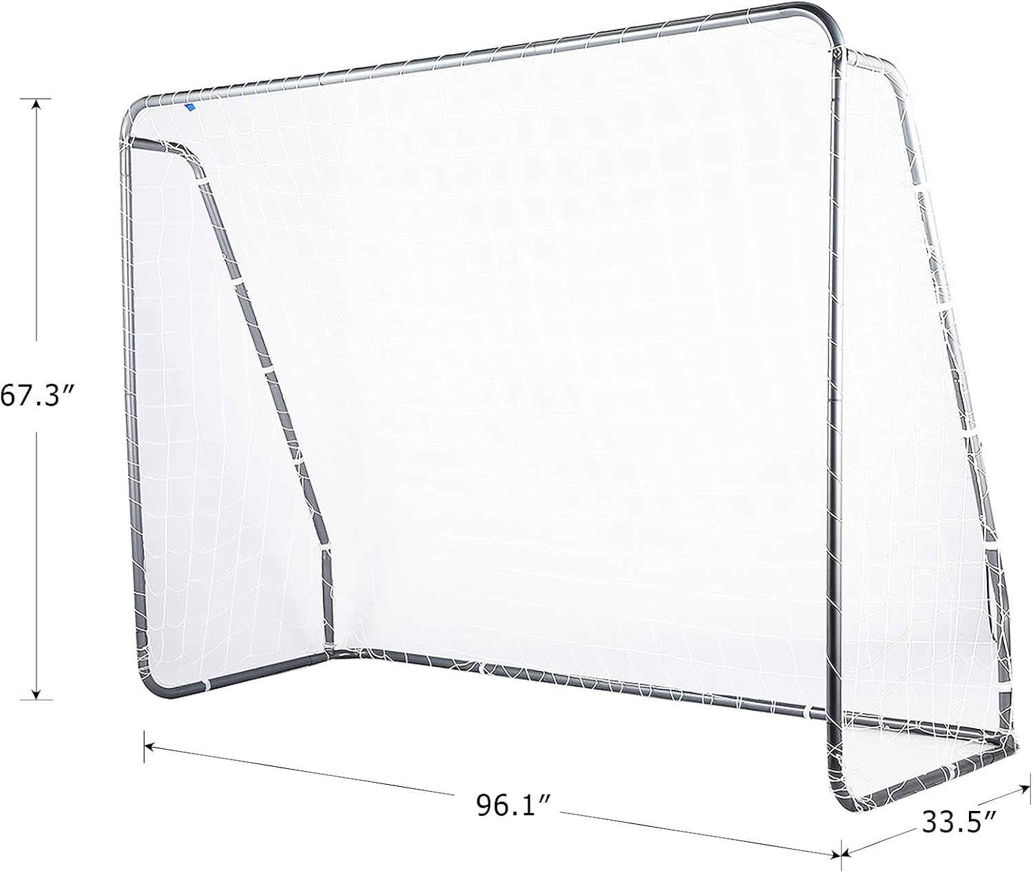 image:imageZELUS Soccer Goal 8 x 56 ft 2 in 1 Powder Coated Soccer Goal Frame with All Weather Net amp Detachable Target Goal Net for improving Skills