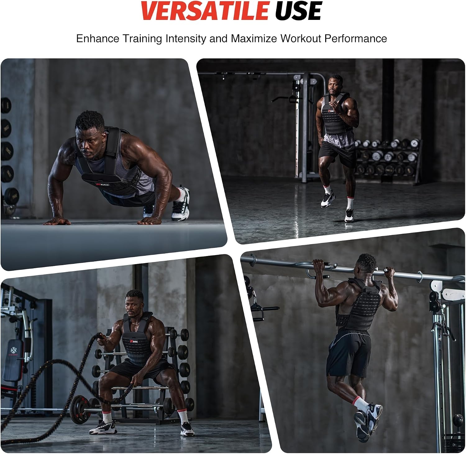 image:imageZELUS Tactical Weighted Vest with 1375 LB Curved Weight Vest Plates for Man Tactical Training Gear for Workout Outdoor Fitness Gym
