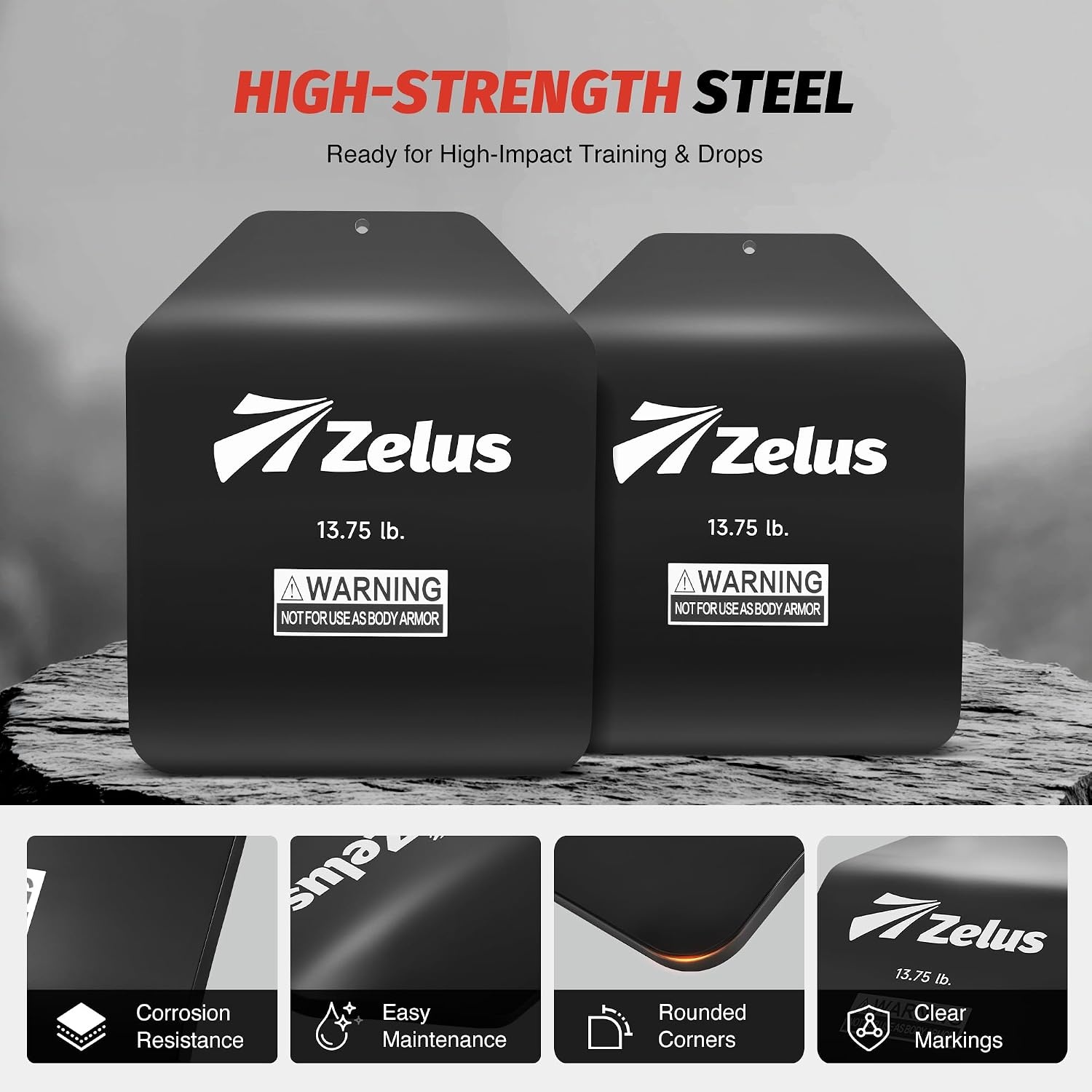 image:imageZELUS Tactical Weighted Vest with 1375 LB Curved Weight Vest Plates for Man Tactical Training Gear for Workout Outdoor Fitness Gym