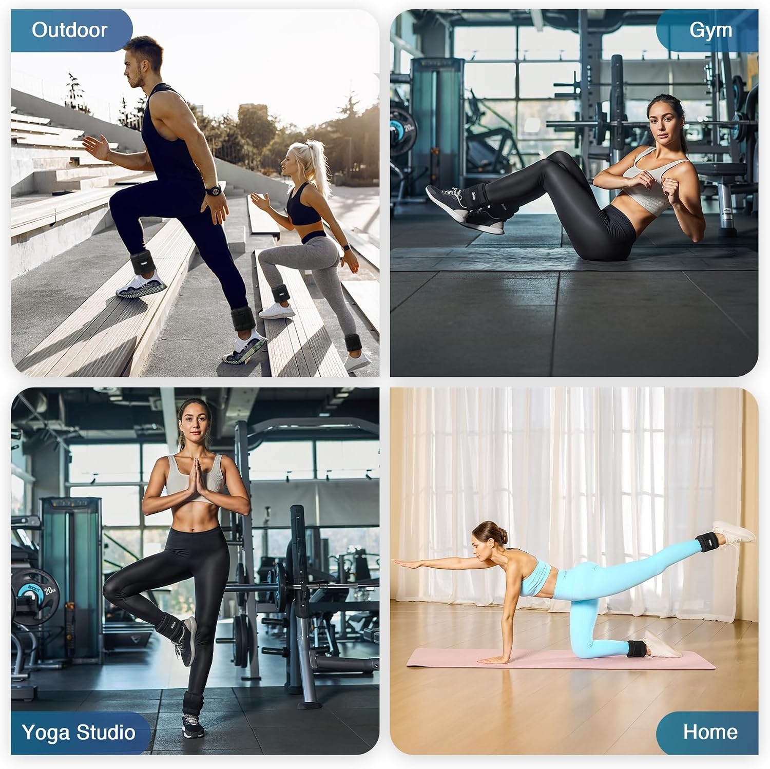 image:imageZELUS Ultra Thin Adjustable Ankle Weights 4710 lb Fully Adjustable Filled with Soft Iron for Slim Fit Leg Weights for Women Men Strength Weighted for Gym Home Yoga Walking Running PilatesBlack