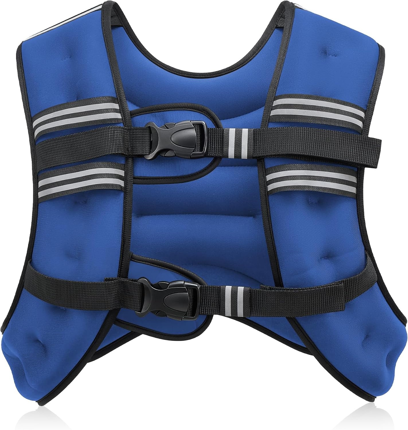 image:imageZELUS Weighted Vest 6lb8lb12lb16lb20lb25lb30lb Weight Vest with Reflective Stripe for Workout Strength Training Running Fitness Muscle Building Weight Loss WeightliftingBlue