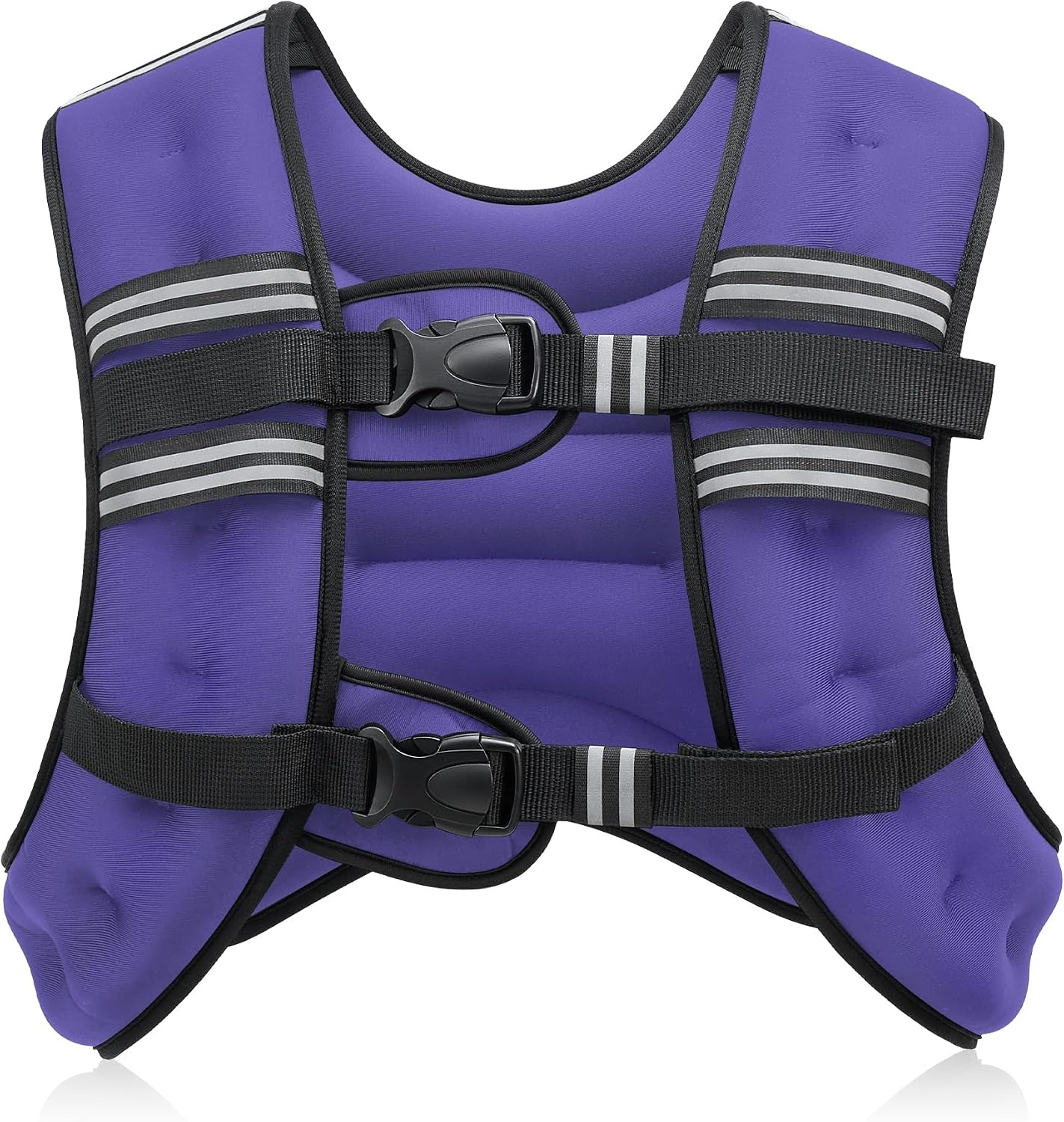 image:imageZELUS Weighted Vest 6lb8lb12lb16lb20lb25lb30lb Weight Vest with Reflective Stripe for Workout Strength Training Running Fitness Muscle Building Weight Loss WeightliftingViolet