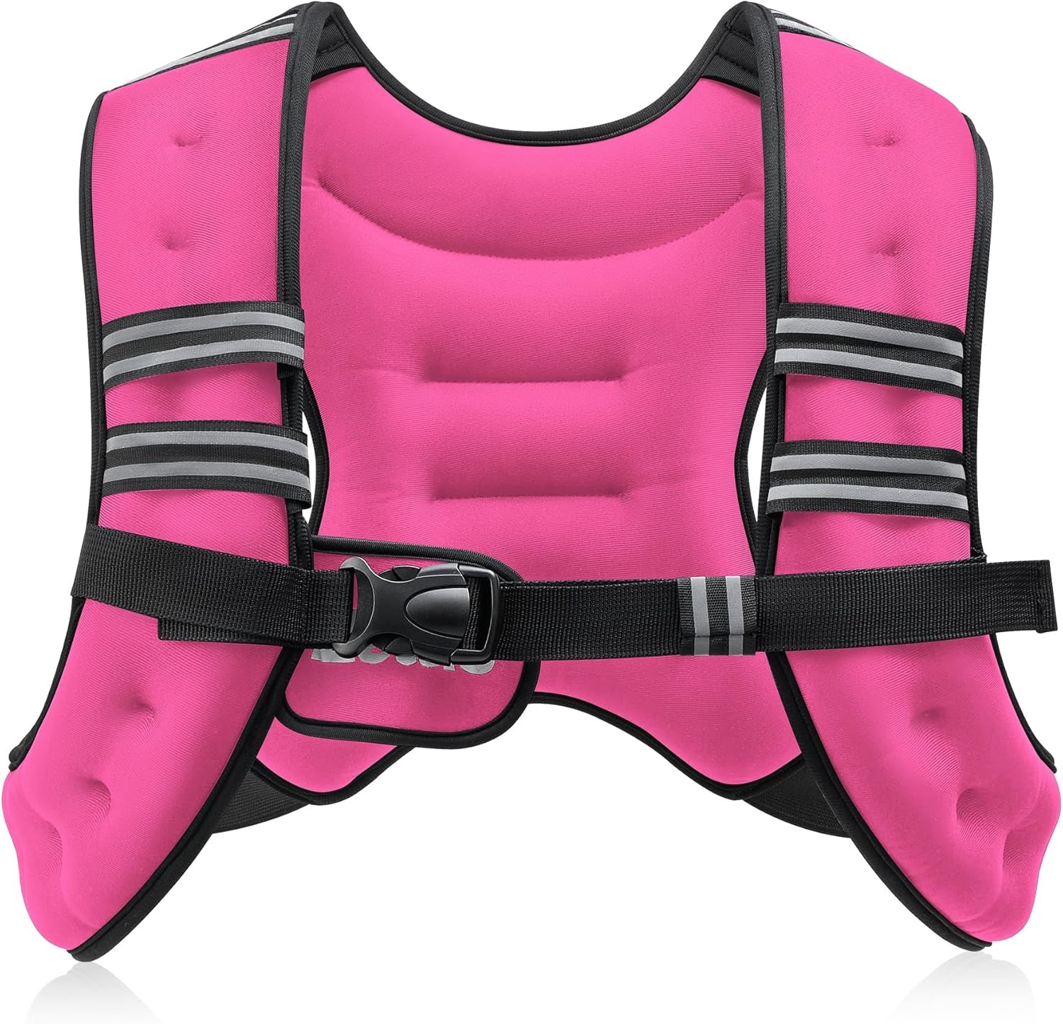 image:imageZELUS Weighted Vest 6lb8lb12lb16lb20lb25lb30lb Weight Vest with Reflective Stripe for Workout Strength Training Running Fitness Muscle Building Weight Loss WeightliftingPink