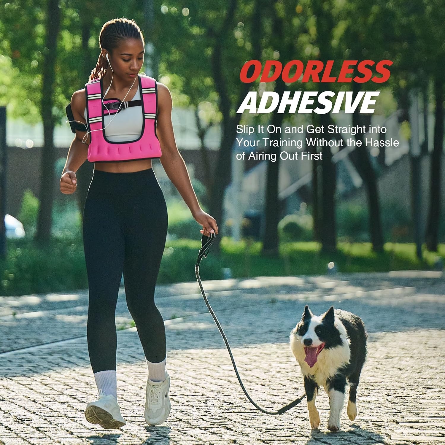 image:imageZELUS Weighted Vest for Women amp Men UShaped Running Vest with Arm Pocket SGScertified iron sand fill ergonomic Ushaped fit adjustable chest amp waist straps arm pocket reflective stripsPink