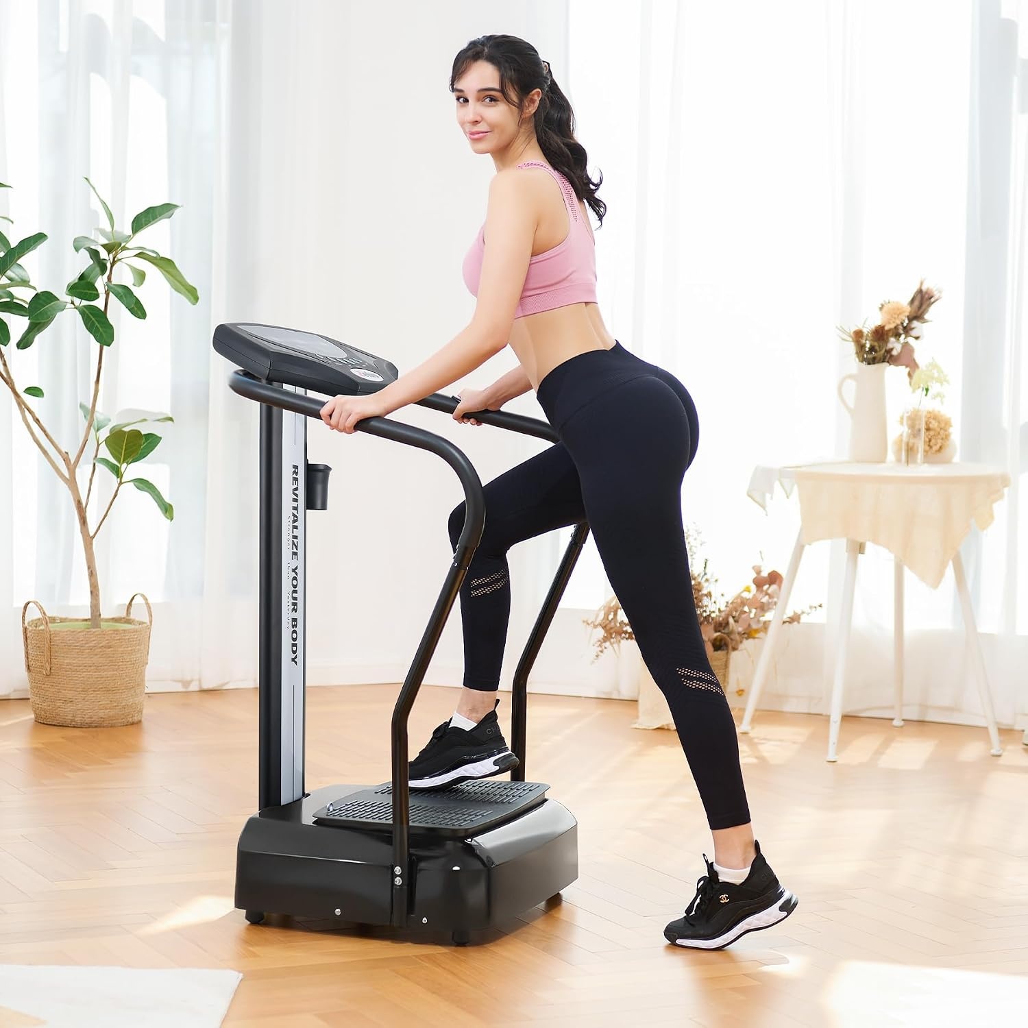 image:imageZELUS Whole Body Vibration Plate 500W Vibration Plate Exercise Machine with 99 Levels 3 Preset Modes amp 2 Resistance Bands Training Fitness Vibration Platform Machine for Home Gym with 330lb Capacity
