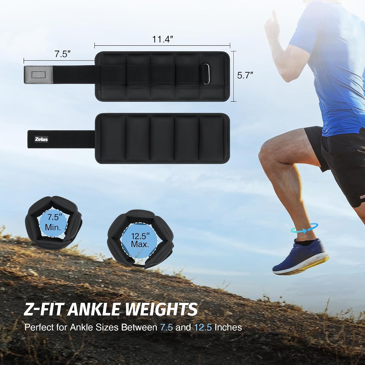 image:imageZelus Complete Resistance Bundle Adjustable Weighted Belt Ankle Weights for Faster FullBody Results