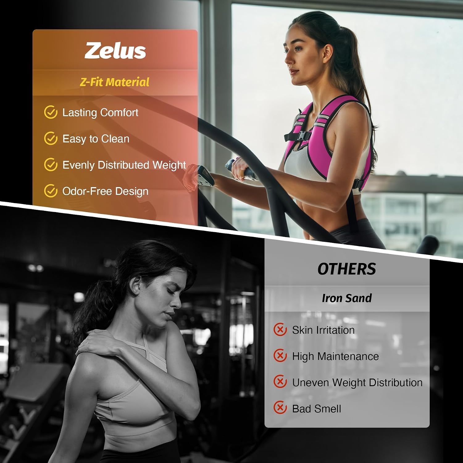 image:imageZelus Weighted Vest for Women Men Washable ZFit Weighted Vest 51015lb Filled with Soft Iron Slim amp Ultra Thin Hand WashableReflective StripsAdjustable StrapsWalking Running Strength TrainingPink
