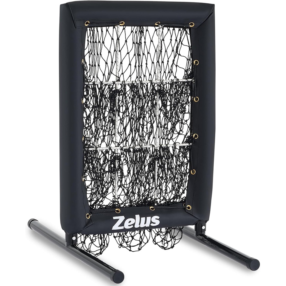 image:imageZELUS 9Hole Pitching Net HeavyDuty Baseball Net with Authentic Strike Zone amp Detachable Stand Height Adjustable Baseball Training Net for Batting Pitching Hitting Softball Aid Equipment 353lb