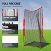 ZELUS 7×4 ft Football Kicking Net, Portable Football Throwing Net with Target Zone Attachment, Sideline Training Tool for Kids Adults Punting Kicking Passing Snapping Practice, Carry Bag Included