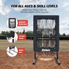 ZELUS 9-Hole Pitching Net, Heavy-Duty Baseball Net with Authentic Strike Zone & Detachable Stand, Height Adjustable Baseball Training Net for Batting Pitching Hitting, Softball Aid Equipment 35.3lb.