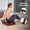 ZELUS Ab Machine with Resistance Bands for Home Gym, 2 in 1 Ab Workout Equipment with Rebound Assist 4 Intensities, Core Strength Trainer Whole Body Exercise Fitness Equipment for Home Workouts(Red)