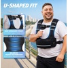 ZELUS Adjustable Weighted Vest for Women Men, Ergonomic Fit Training Vest | Available in 4–10 LB, 11–20 LB, and 20–32 LB Options with 6 Removable Weights for Walking, Cardio, and Strength Training(20-32LB)