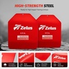ZELUS Curved Weighted Vest Plates for Workout, 5.75/8.75/13.75LB Pairs Steel Weight Plates for Tactical Weight Vest, Ergonomic Training Plates for Running, CrossFit & Strength Training(Red-8.75LB)
