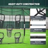 ZELUS Football Throwing Net, Quarterback Training Equipment with 5 Target Pockets, Football Practice Throwing Passing Accuracy Trainer with Carry Bag Ground Stakes for Kids Adults(Black)