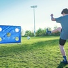 ZELUS Soccer Goal 8 x 5.6 ft, 2 in 1 Powder Coated Soccer Goal Frame with All Weather Net & Detachable Target Goal Net for improving Skills