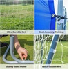ZELUS Soccer Goal 8 x 5.6 ft, 2 in 1 Powder Coated Soccer Goal Frame with All Weather Net & Detachable Target Goal Net for improving Skills